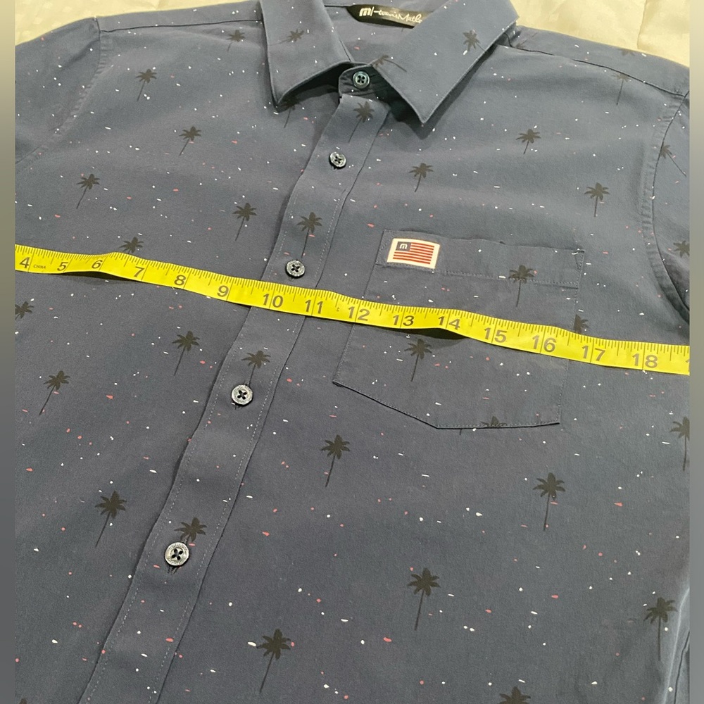 Travis Mathew Valley Forge button-up shirt patriotic splatter print - Picture 5 of 6